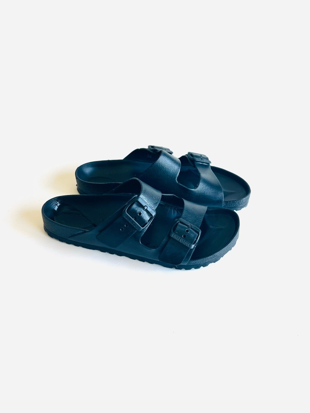 Birkenstock Arizona Black Synthetic Rubber Outsole Flip Flops Sandals size 10